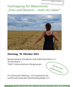 Fachtagung für Bäuerinnen „Frau und Bäuerin – stark im Leben“